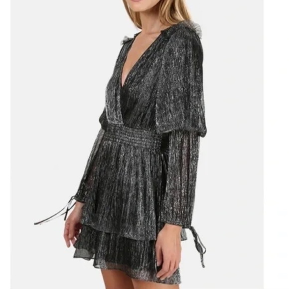 MISA LOS ANGELES Maeryn Metallic Mini Dress size M - Picture 6 of 14